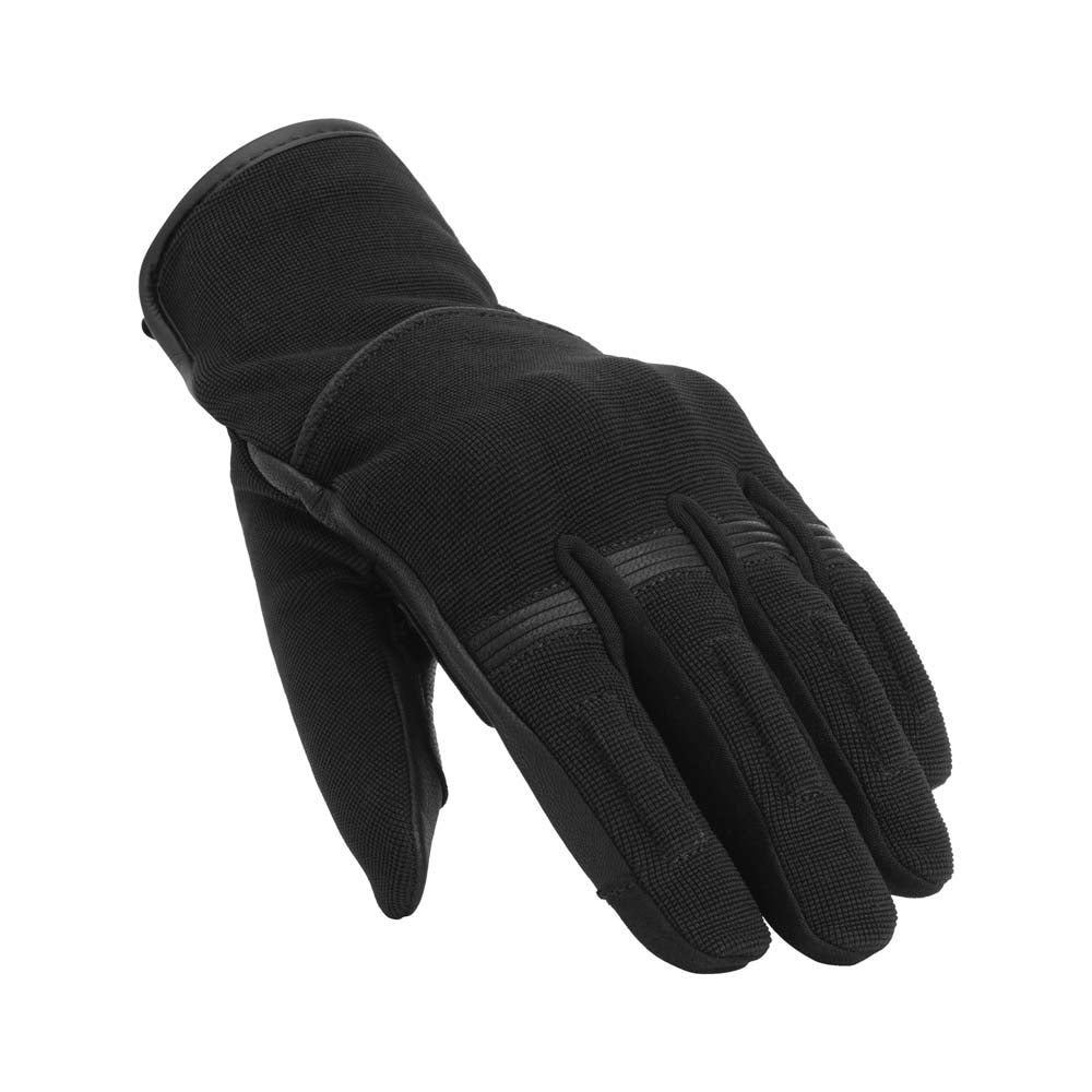 Rusty Stitches Clyde V3 Leather & Textile Gloves Black - FREE UK Delivery, FREE 365 Day Returns | Moto Central