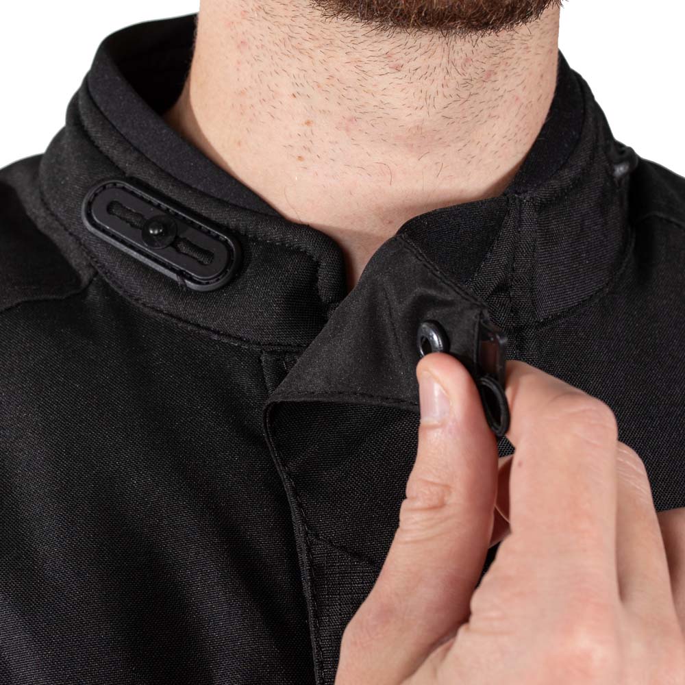 Rusty Stitches Luke Textile Jacket Black / Fluo Yellow - FREE UK Delivery, FREE 365 Day Returns | Moto Central