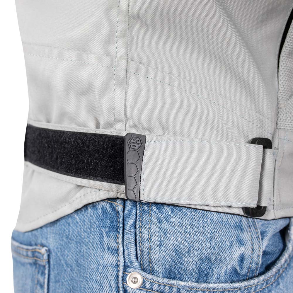 Rusty Stitches Mike Textile Jacket Light Grey - FREE UK Delivery, FREE 365 Day Returns | Moto Central