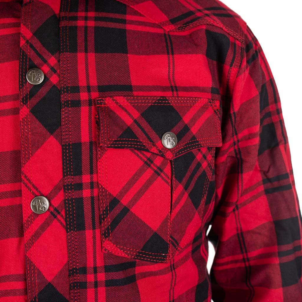 Rusty Stitches Neil V2 Textile Jacket Red / Black - FREE UK Delivery, FREE 365 Day Returns | Moto Central