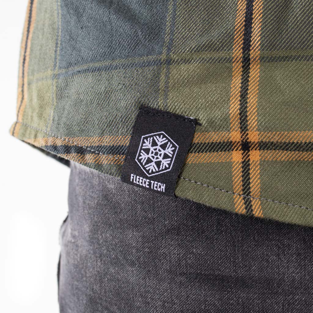 Rusty Stitches Noah Fleece Tech Textile Jacket Blue / Green - FREE UK Delivery, FREE 365 Day Returns | Moto Central