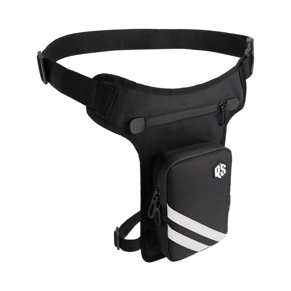 Rusty Stitches Gordon V2 Bag Black / White - FREE UK Delivery, FREE 365 Day Returns | Moto Central