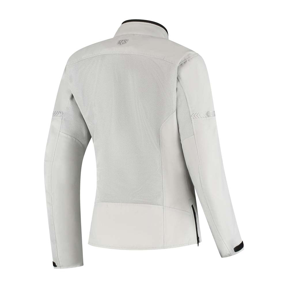 Rusty Stitches Jodi Ladies Textile Jacket Light Grey - FREE UK Delivery, FREE 365 Day Returns | Moto Central