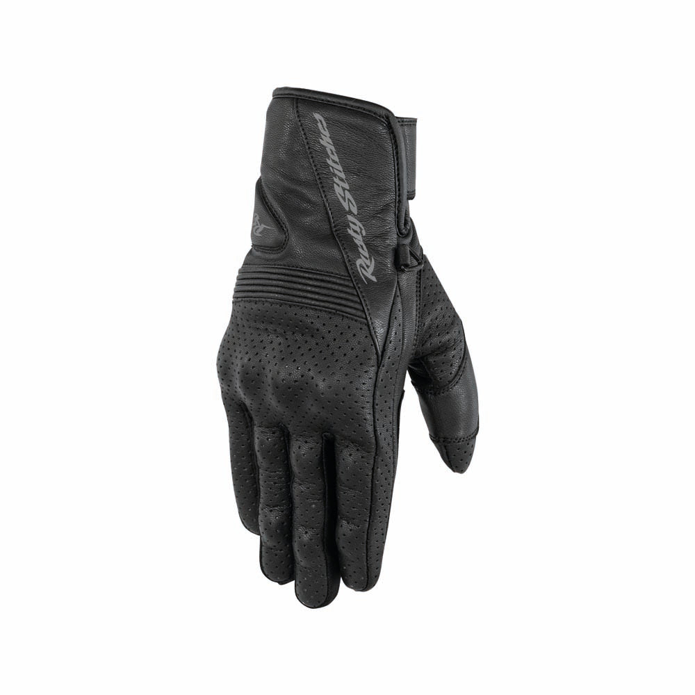 Rusty Stitches Martin Leather Gloves Black - FREE UK Delivery, FREE 365 Day Returns | Moto Central