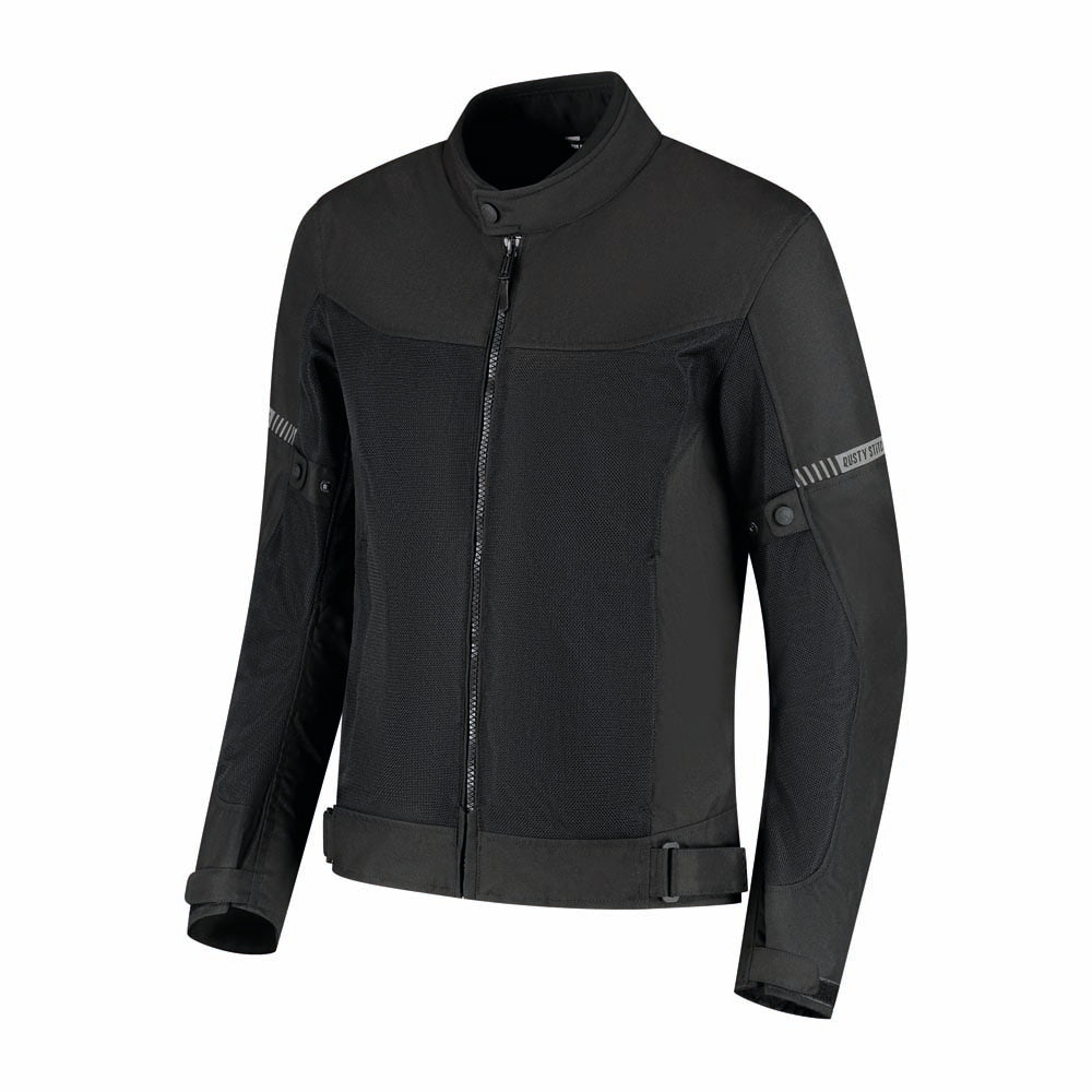 Rusty Stitches Mike Textile Jacket Black - FREE UK Delivery, FREE 365 Day Returns | Moto Central