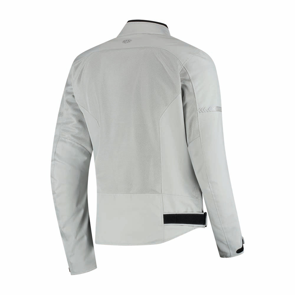 Rusty Stitches Mike Textile Jacket Light Grey - FREE UK Delivery, FREE 365 Day Returns | Moto Central