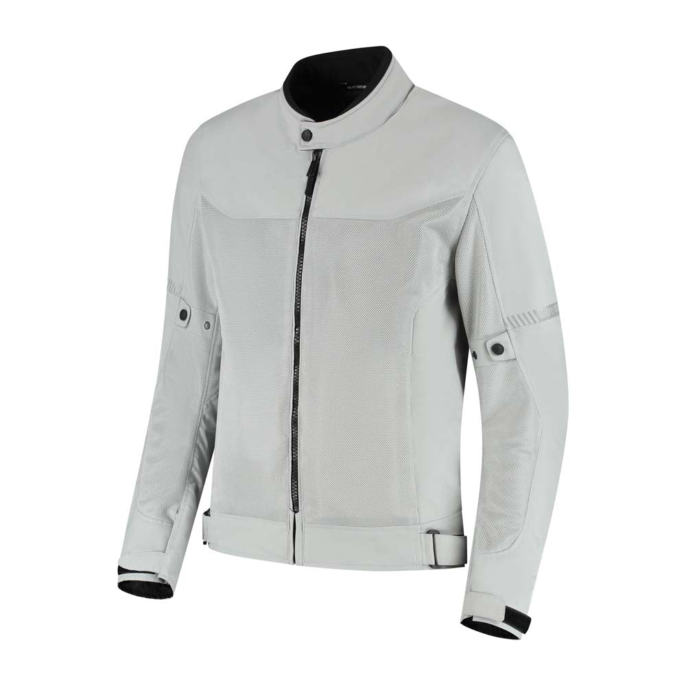 Rusty Stitches Mike Textile Jacket Light Grey - FREE UK Delivery, FREE 365 Day Returns | Moto Central