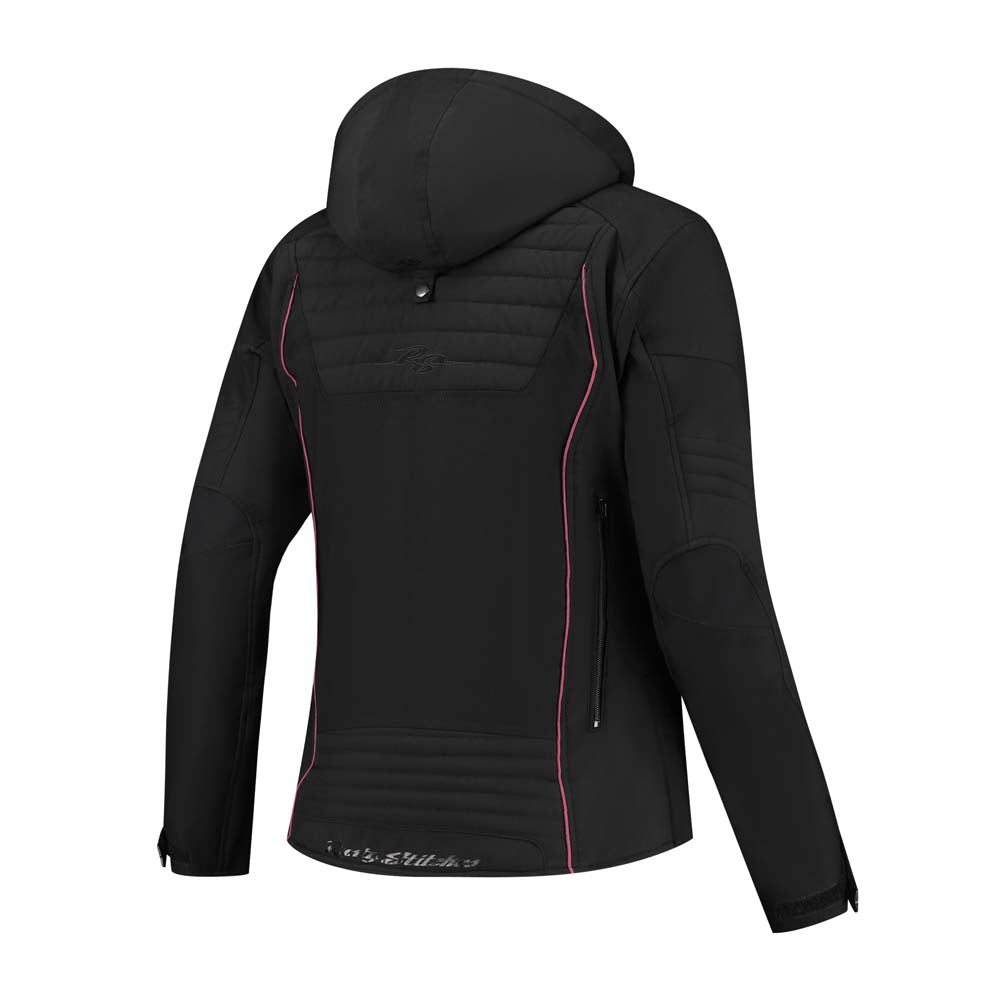 Rusty Stitches Naomi Ladies Textile Jacket Black / Cherry - FREE UK Delivery, FREE 365 Day Returns | Moto Central