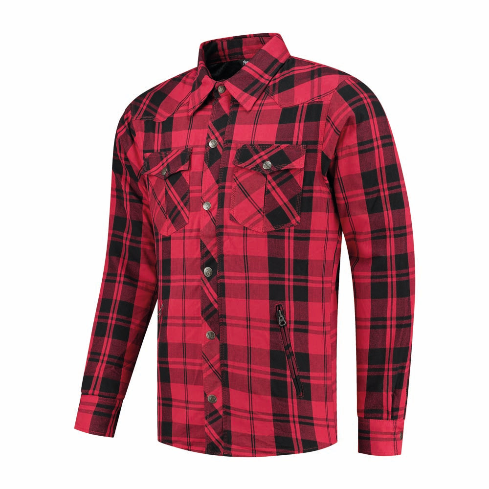Rusty Stitches Neil V2 Textile Jacket Red / Black - FREE UK Delivery, FREE 365 Day Returns | Moto Central