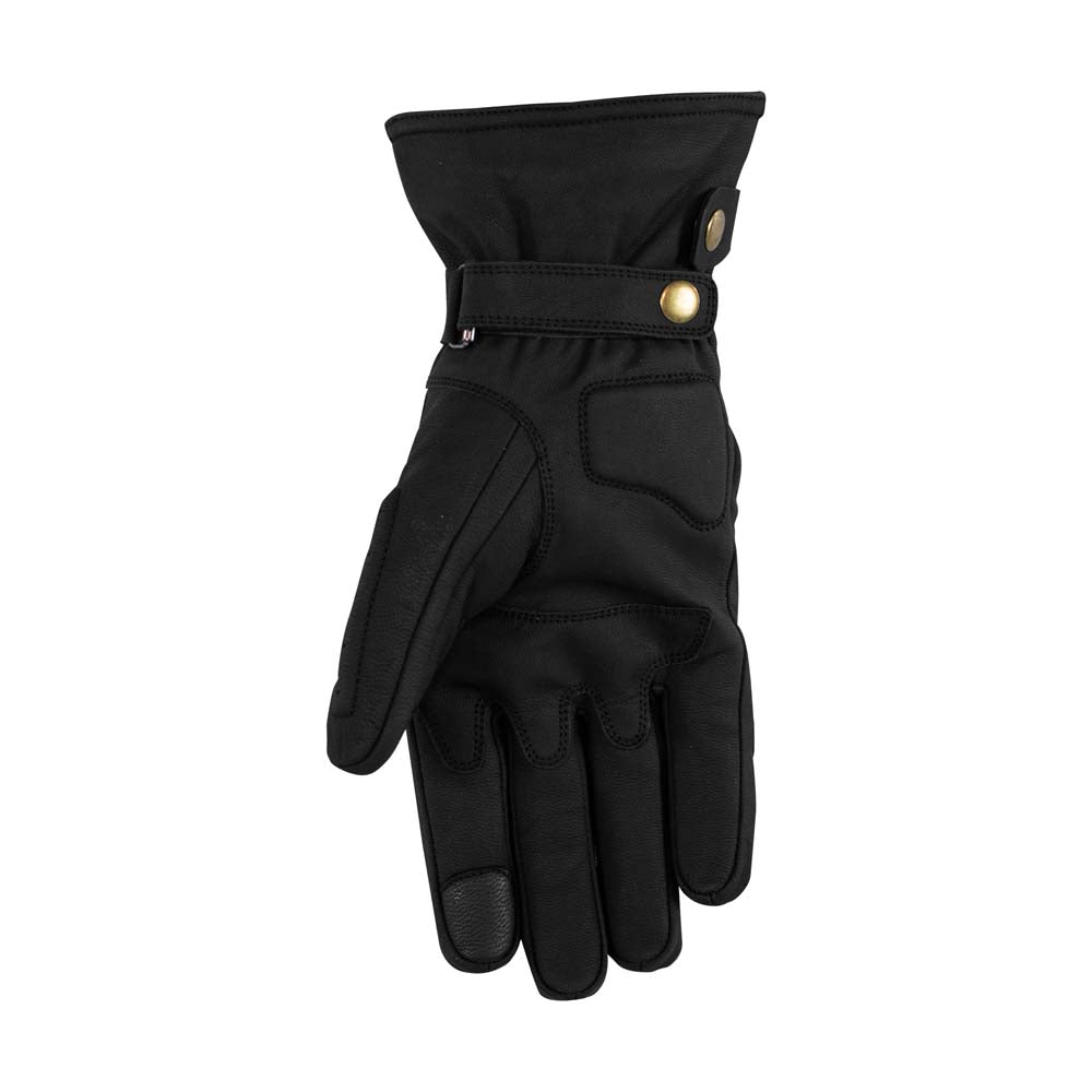Rusty Stitches Ray Leather Gloves Black - FREE UK Delivery, FREE 365 Day Returns | Moto Central