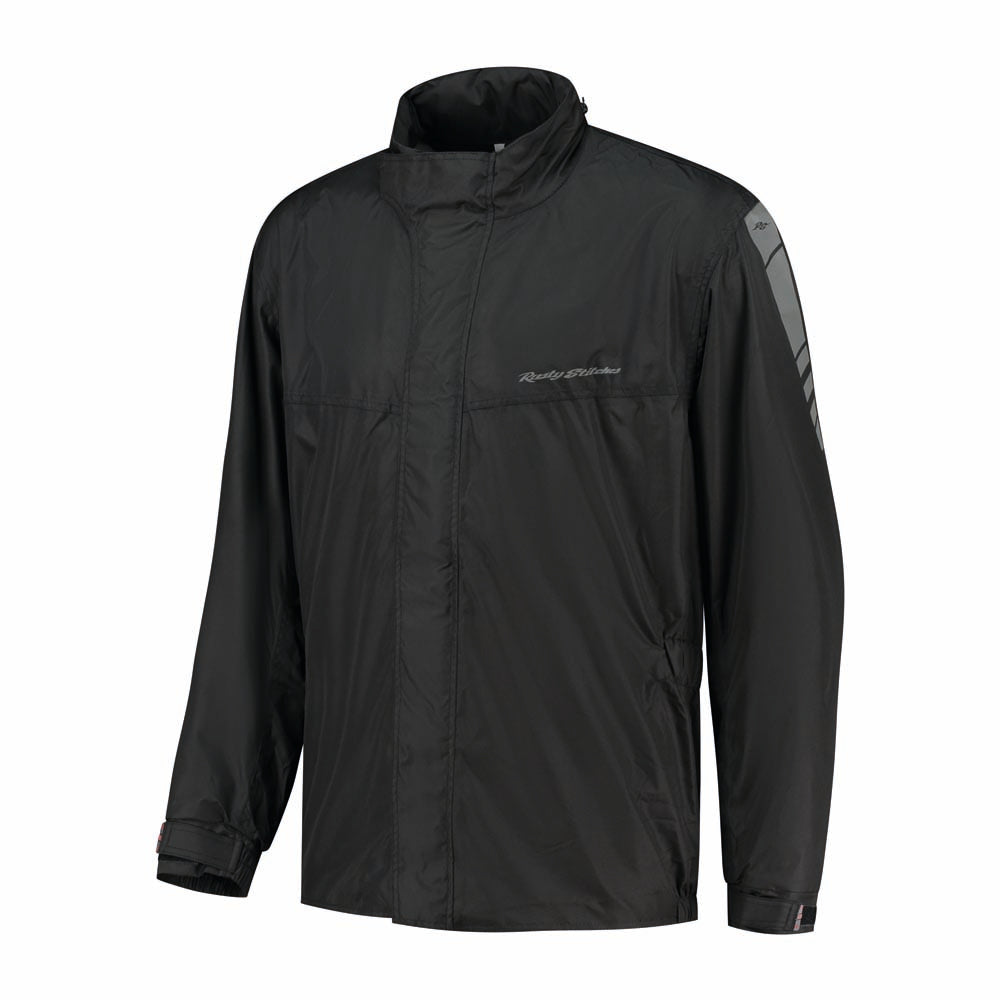 Rusty Stitches Sander Rain Over Jacket Black - FREE UK Delivery, FREE 365 Day Returns | Moto Central