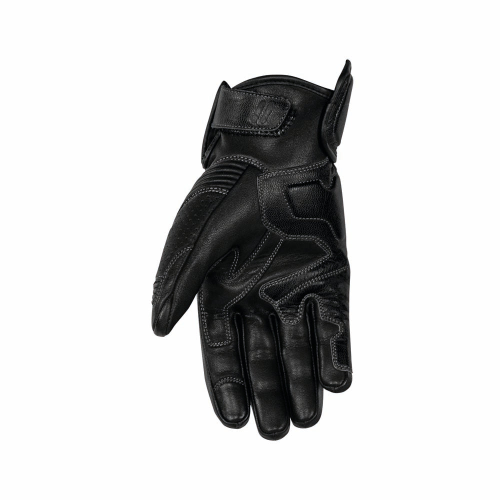 Rusty Stitches Zeke Leather Gloves Black - FREE UK Delivery, FREE 365 Day Returns | Moto Central