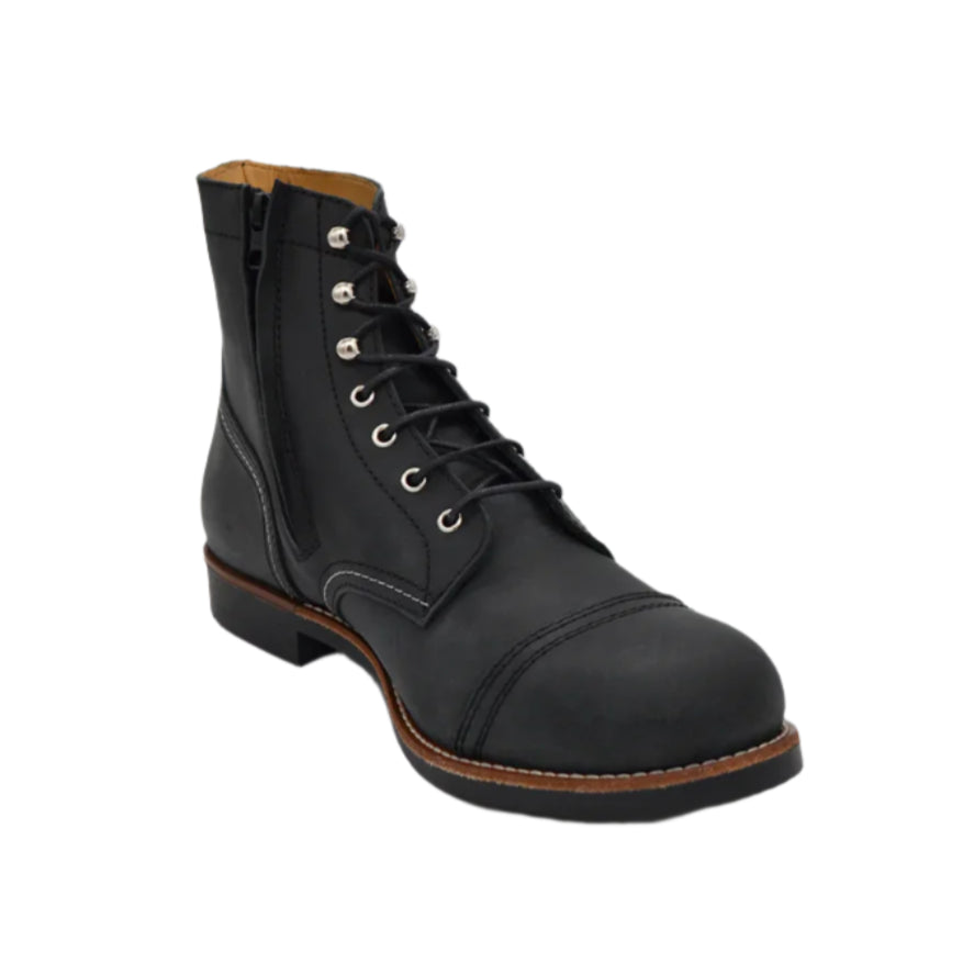 Rokker Moto Ranger Leather Boots Black