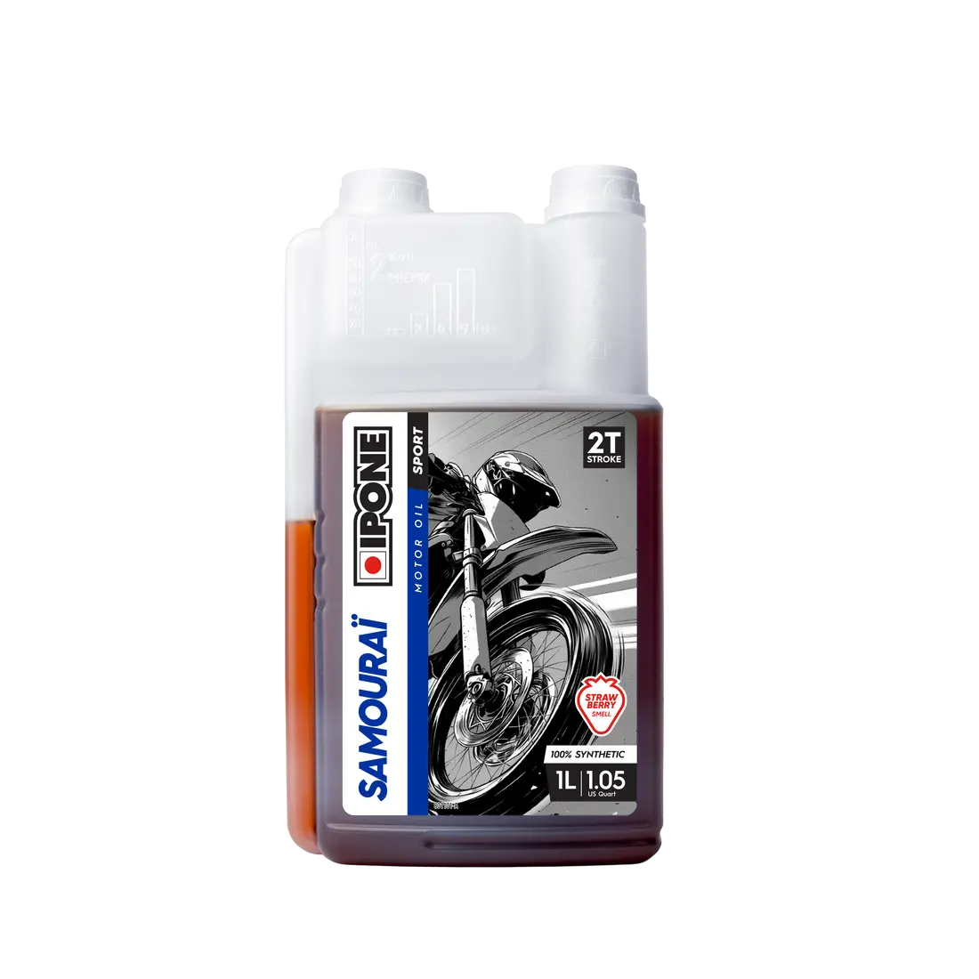 IPONE Samourai 2T Strawberry Smell Engine Oil - 1 Liter FREE UK Delivery, FREE 365 Day Returns | Moto Central