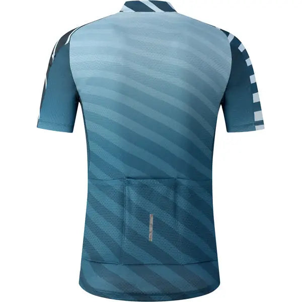 Shimano Aerolite Jersey Navy Zebra - FREE UK Shipping, FREE 365 Day Returns | Moto Central