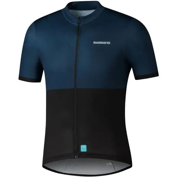 Shimano Element Jersey Navy - FREE UK Shipping, FREE 365 Day Returns | Moto Central