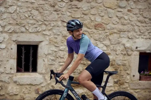 Shimano Sumire Ladies Jersey Purple / Green - FREE UK Shipping, FREE 365 Day Returns | Moto Central