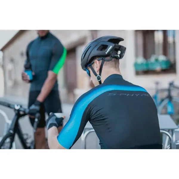 Shimano S-Phyre Flash Short Sleeves Jersey Black / Blue - FREE UK Shipping, FREE 365 Day Returns | Moto Central