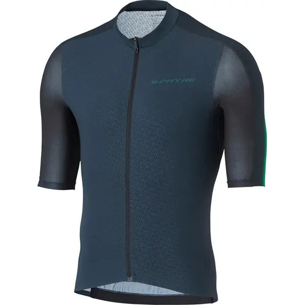 Shimano S-Phyre Flash Short Sleeves Jersey Black / Green - FREE UK Shipping, FREE 365 Day Returns | Moto Central