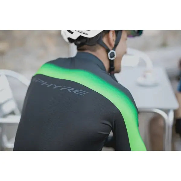 Shimano S-Phyre Flash Short Sleeves Jersey Black / Green - FREE UK Shipping, FREE 365 Day Returns | Moto Central
