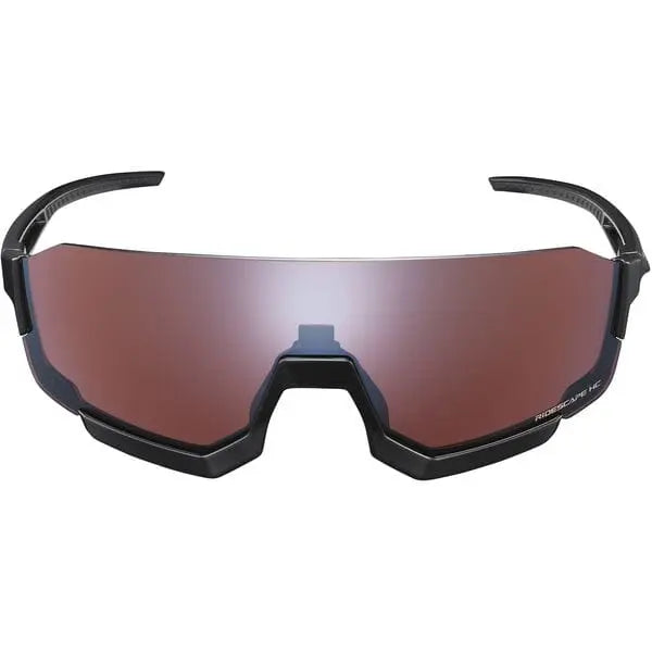 Shimano Aerolite Glasses Metallic Black With Ridescape Road Lens - FREE UK Shipping, FREE 365 Day Returns | Moto Central