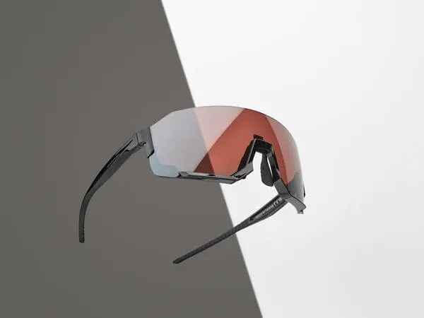 Shimano Aerolite Glasses Metallic Black With Ridescape Road Lens - FREE UK Shipping, FREE 365 Day Returns | Moto Central