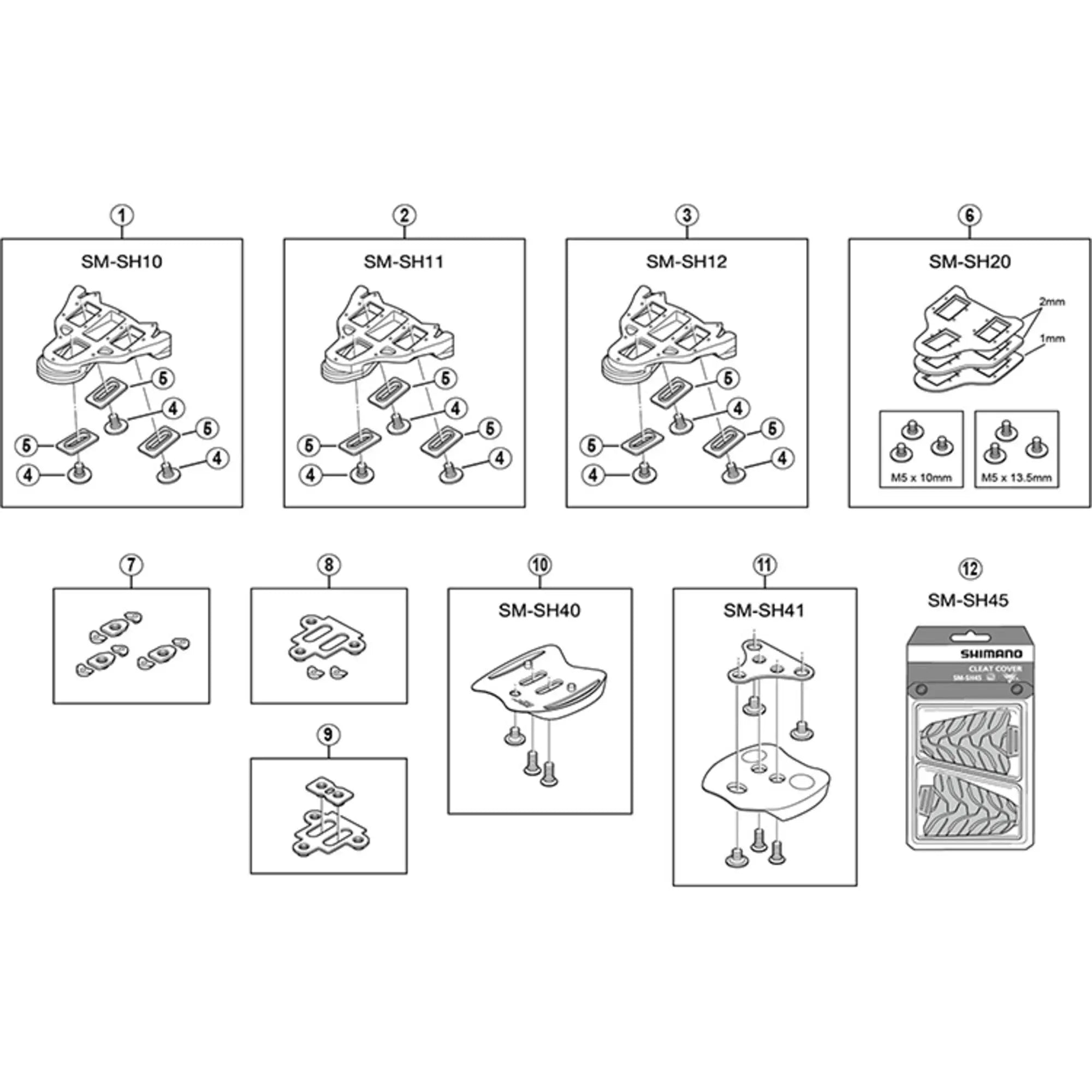 Shimano Cleat Nut Set RC9 Set Black For One Shoe - FREE UK Shipping, FREE 365 Day Returns | Moto Central