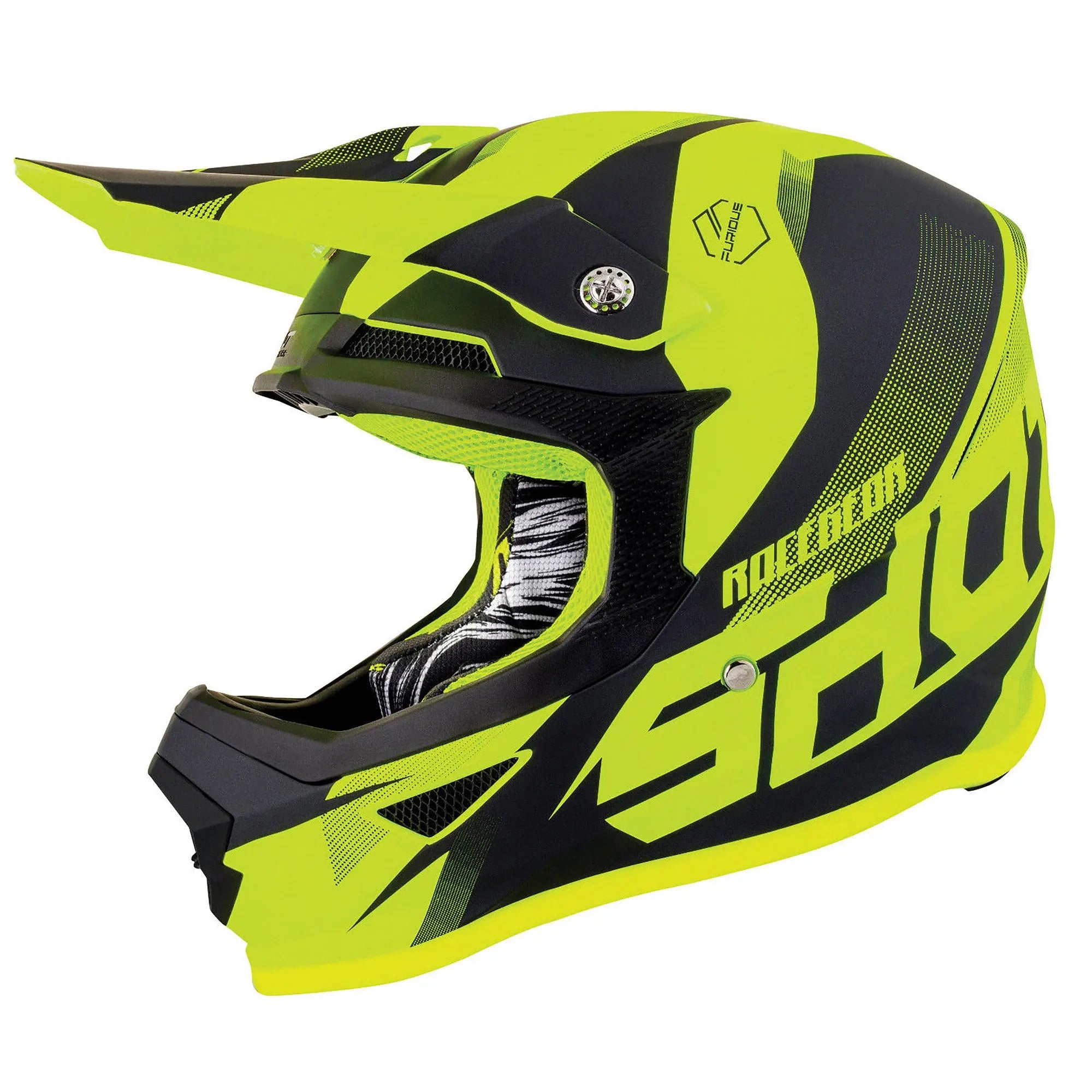 Shot Furious MX Helmet Ultimate Matt Neon Yellow - FREE UK Shipping, FREE 365 Day Returns | Moto Central