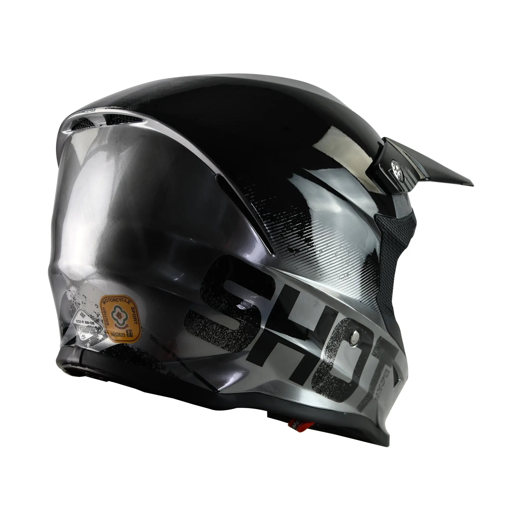 Shot Furious MX Helmet Coalition Silver Chrome - FREE UK Shipping, FREE 365 Day Returns | Moto Central