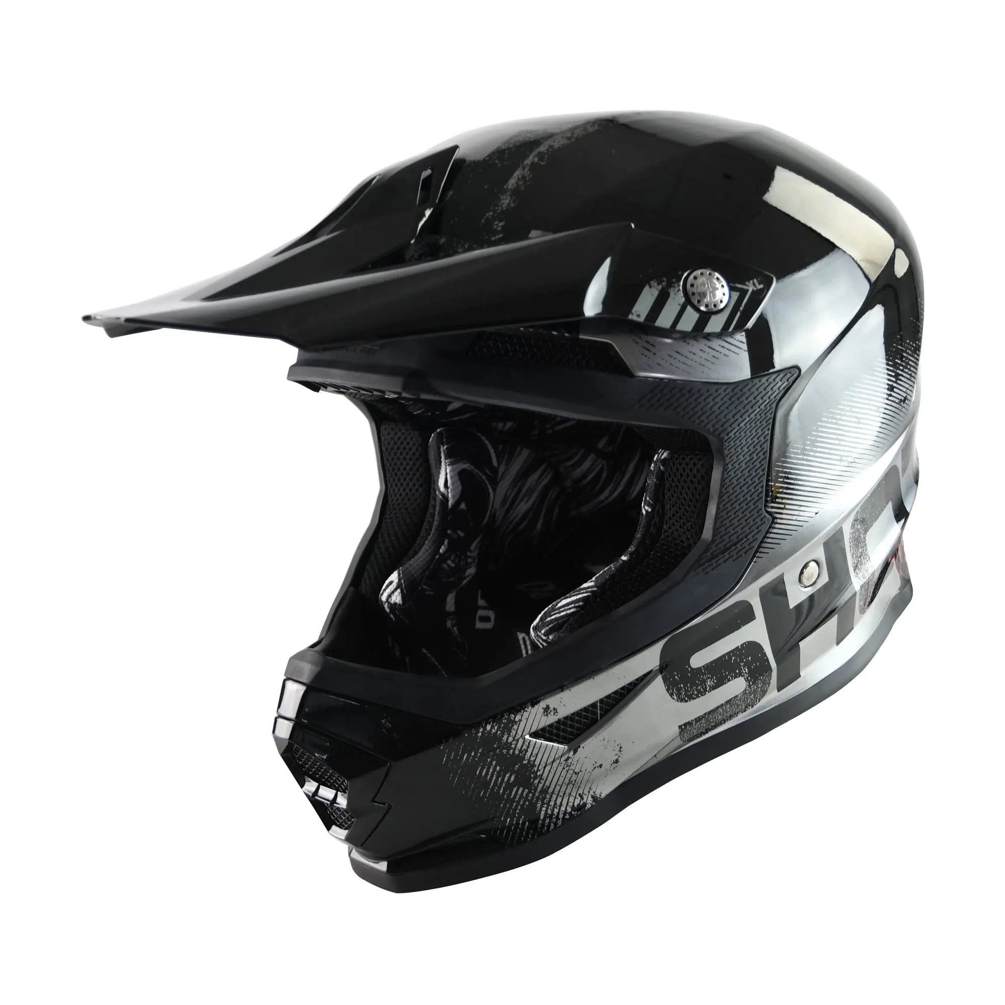Shot Furious MX Helmet Coalition Silver Chrome - FREE UK Shipping, FREE 365 Day Returns | Moto Central