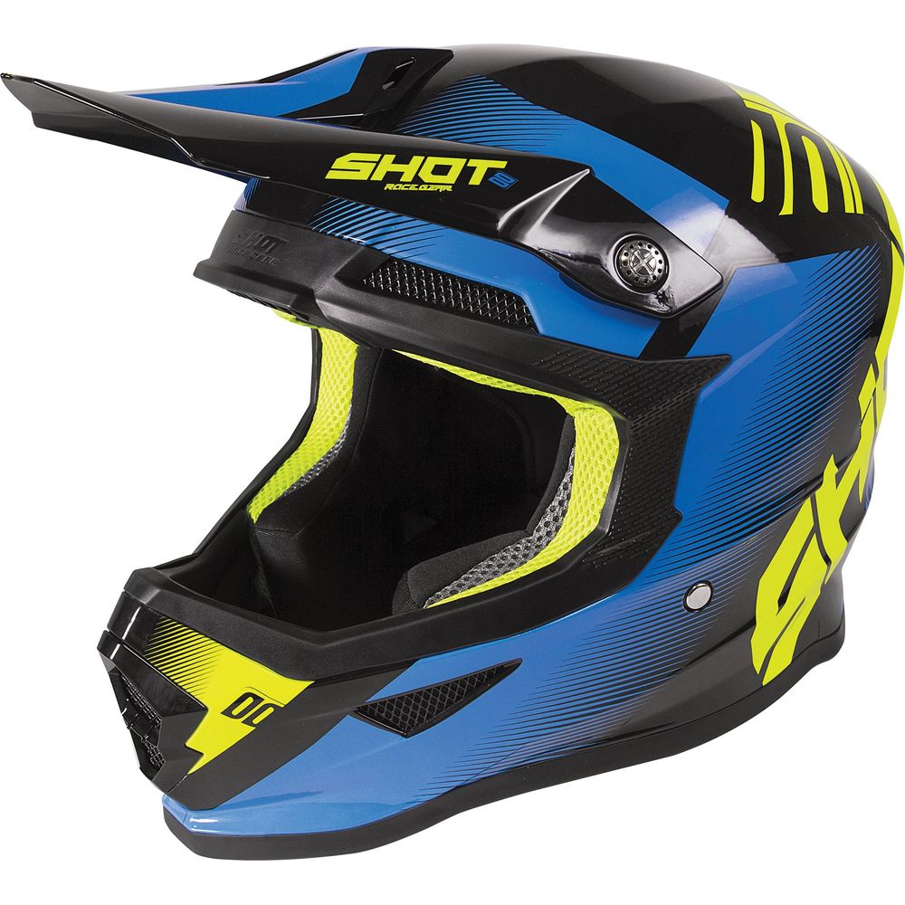 Shot Furious MX Trust Black / Blue / Glossy Neon Yellow