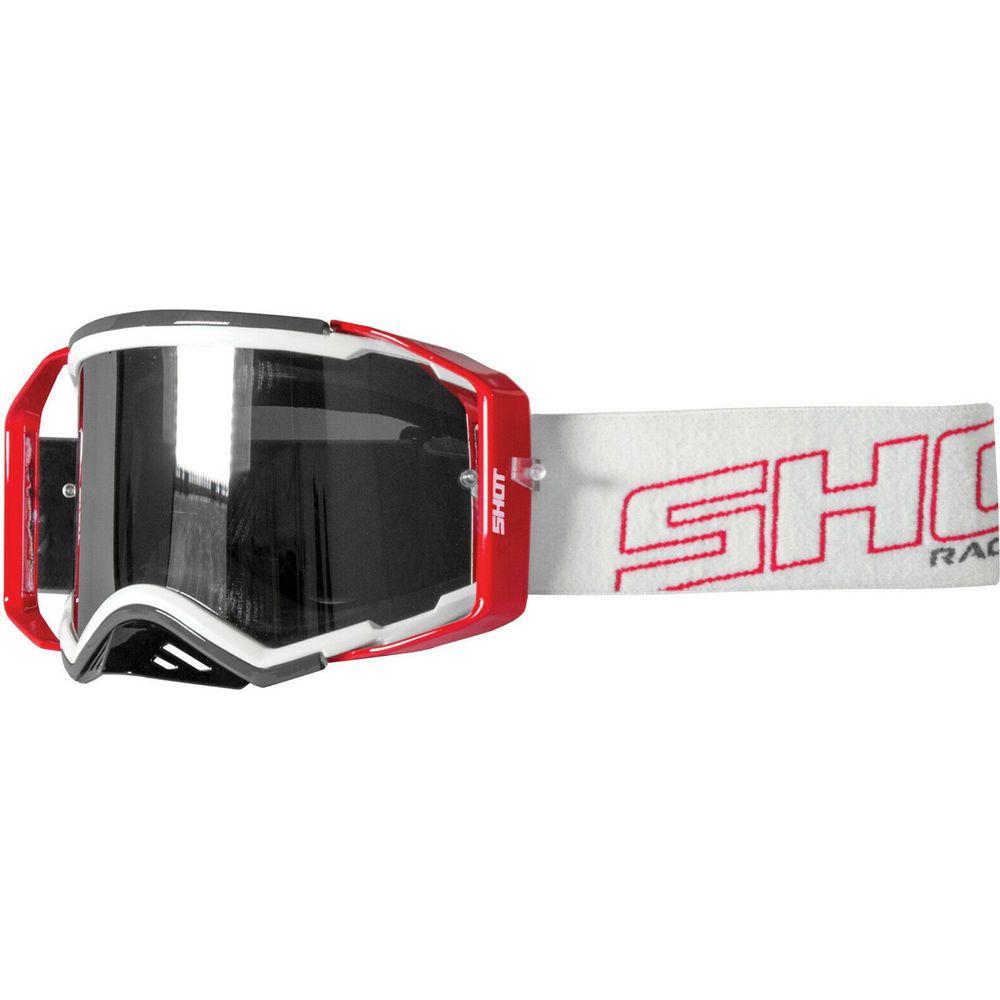 mx goggles uk Shot Lite MX Goggles Grey / Gloss Red Grey / Gloss Red