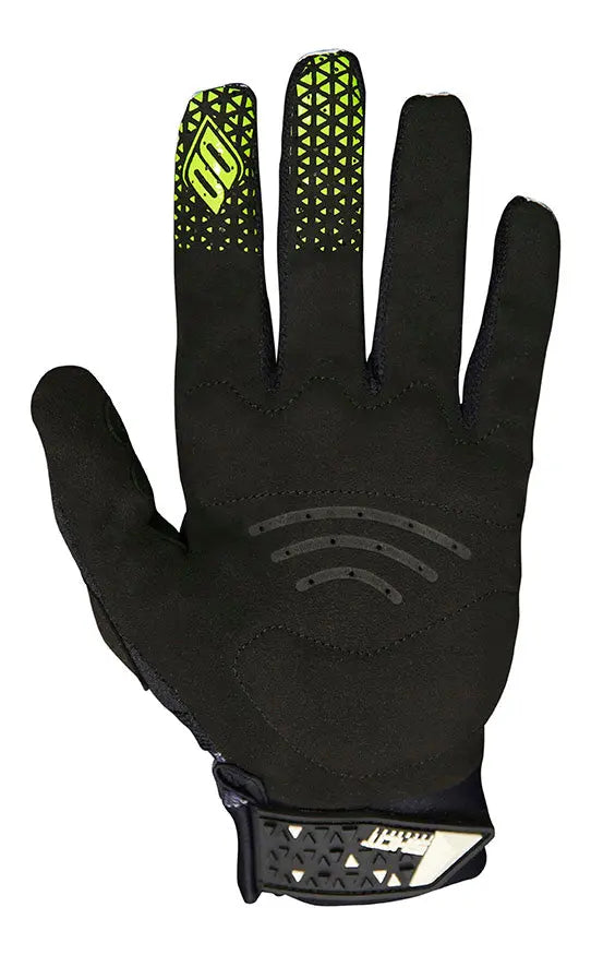 Shot Aerolite Delta Gloves Grey / Neon Yellow - FREE UK Shipping, FREE 365 Day Returns | Moto Central
