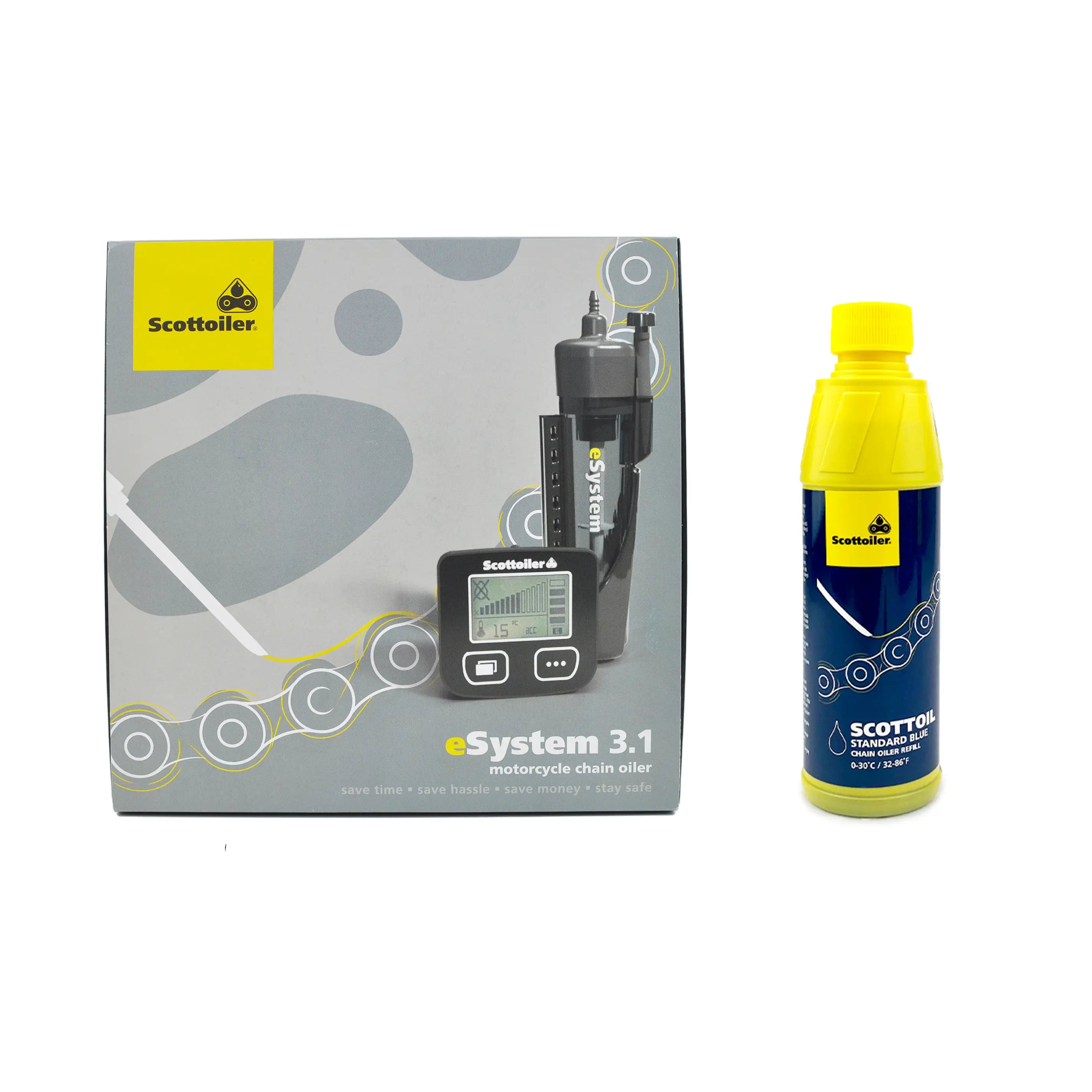 Scottoiler eSystem v3.1 Standard Temperature Blue Scottoil FREE UK Delivery, FREE 365 Day Returns | Moto Central