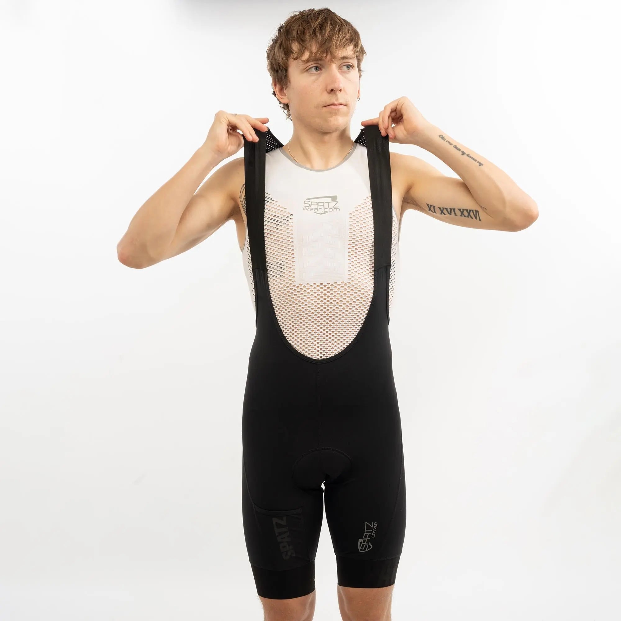Spatzwear Convoy Bib Shorts Black - FREE UK Shipping, FREE 365 Day Returns | Moto Central
