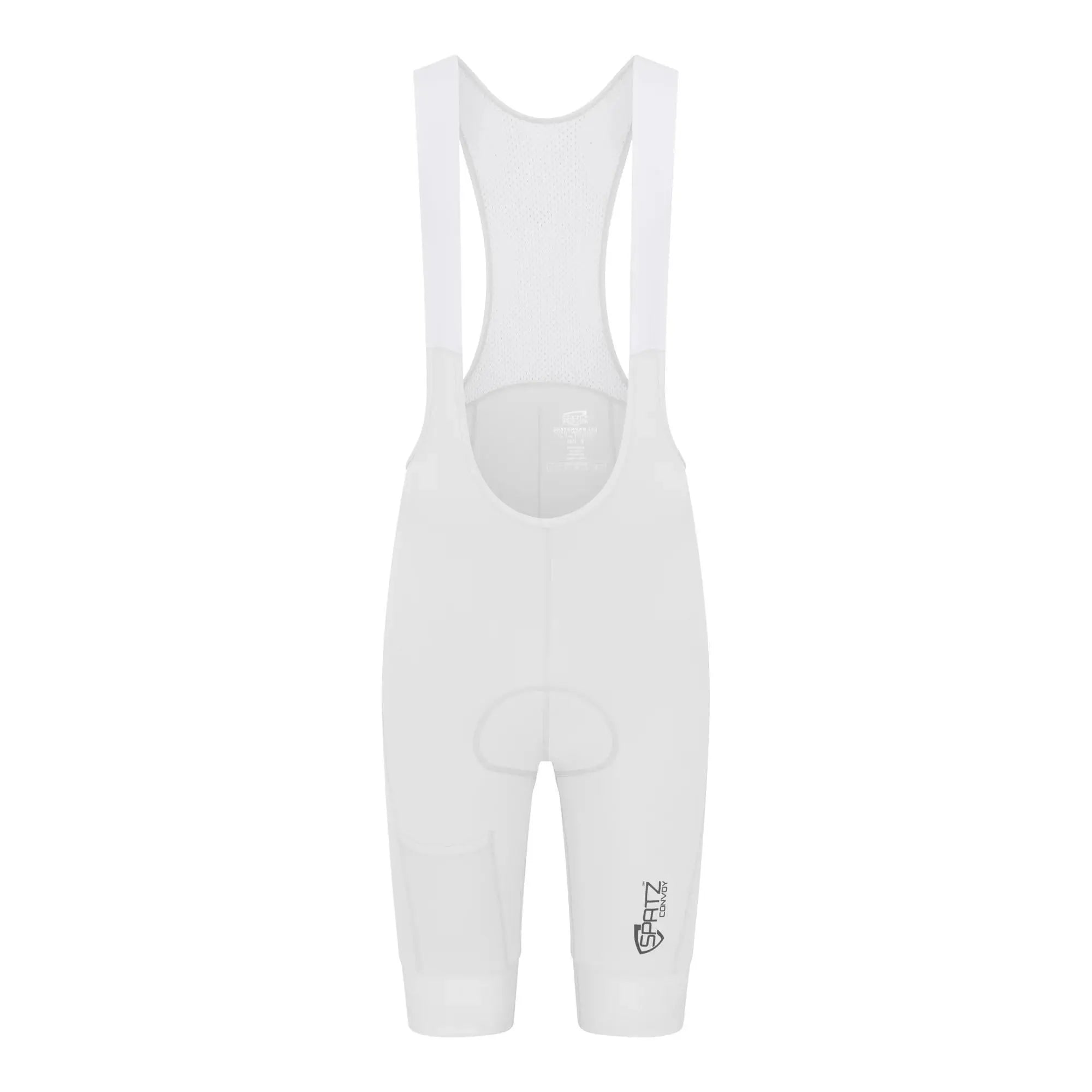 Spatzwear Convoy Bib Shorts White - FREE UK Shipping, FREE 365 Day Returns | Moto Central