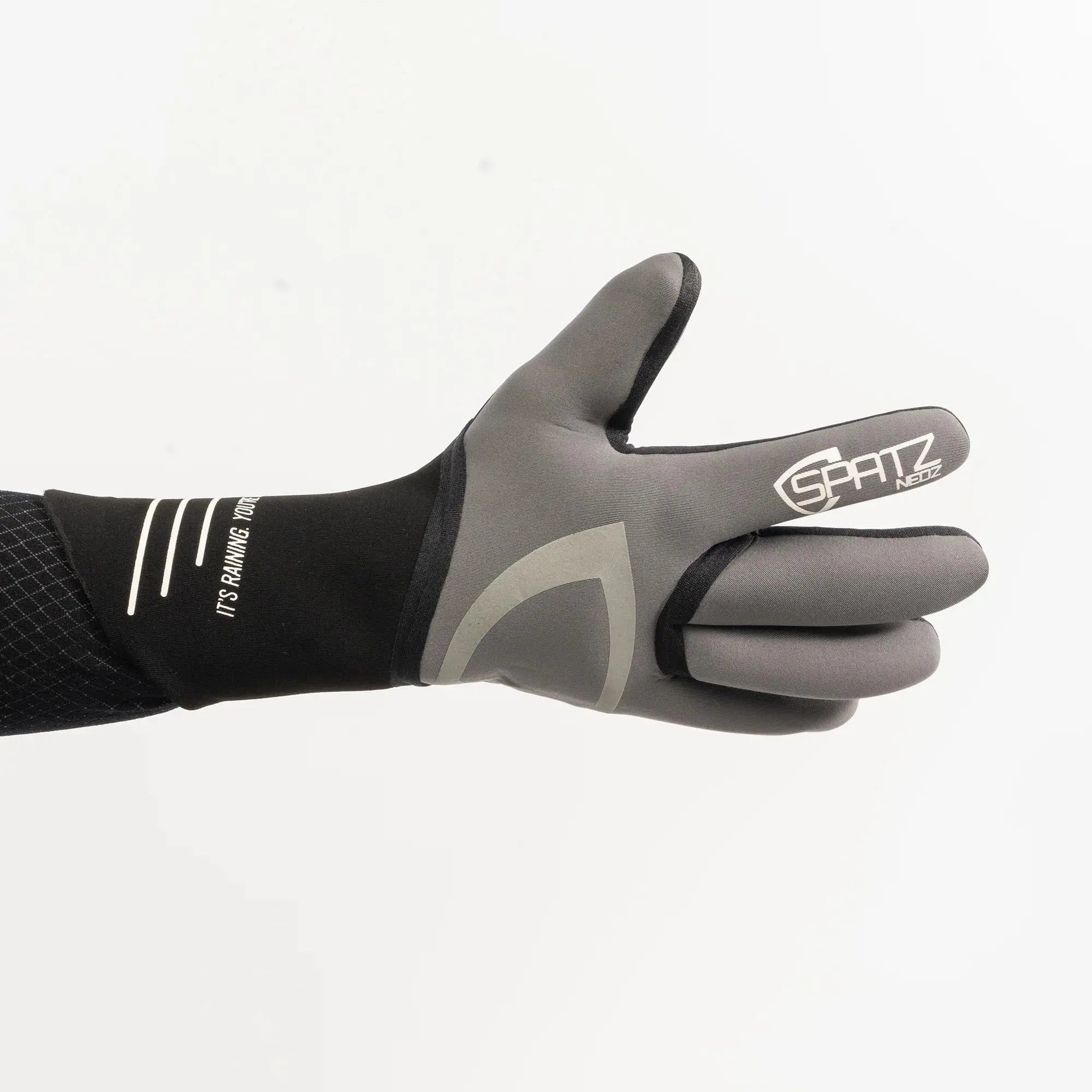 Spatzwear Neon Rain Gloves Grey - FREE UK Shipping, FREE 365 Day Returns | Moto Central