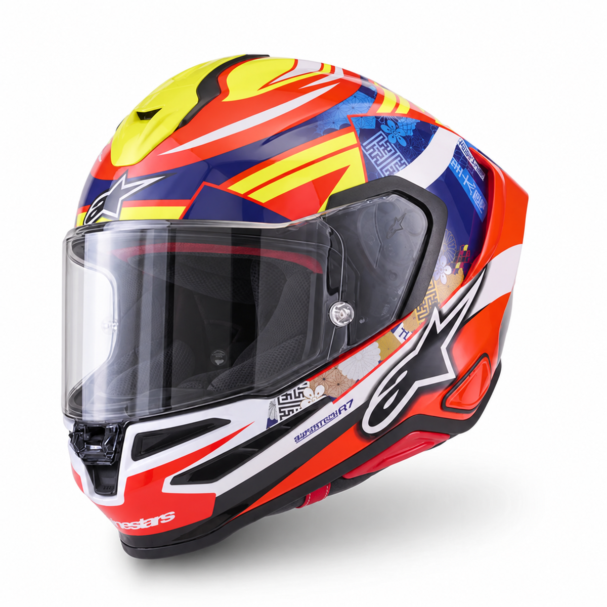 Alpinestars S-R7 Taiyo Furusato Red / White / Blue / Fluo Yellow