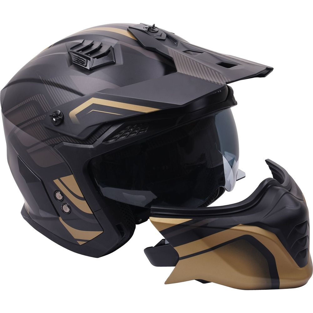 Stealth Fighter Multi Function Convertible Graphic Orbit Black / Matt Gold
