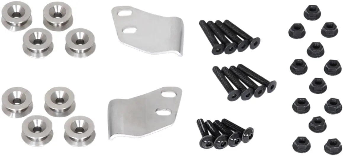 SW-Motech Adapter Kit Black / Silver For Evo Side Luggage Carriers | Vendor No KFT.00.152.200 FREE UK Delivery, FREE 365 Day Returns | Moto Central