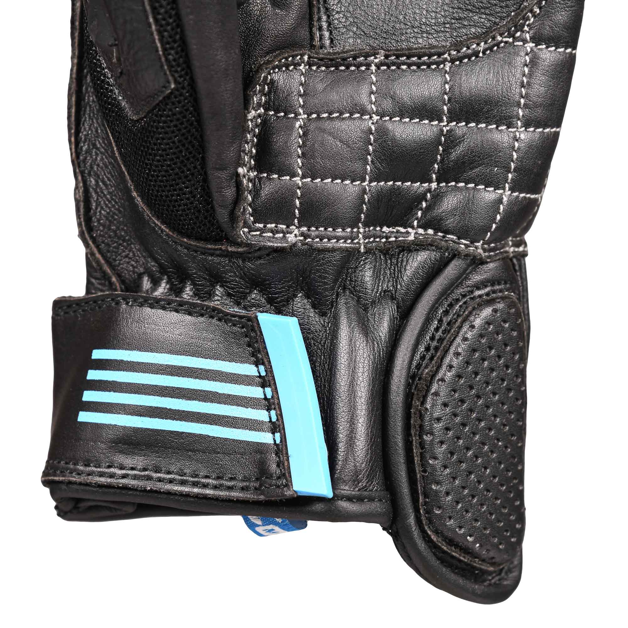 Swift S4 Leather Road Gloves Black - FREE UK Shipping, FREE 365 Day Returns | Moto Central