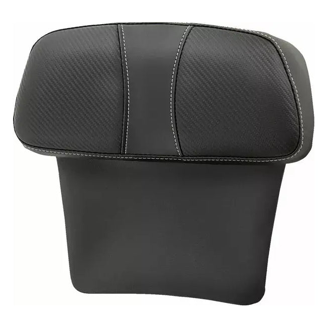 Saddlemen Dominator Chopped Tour Pak Backrest Pads Black – motorcycle backrest pad – front view
