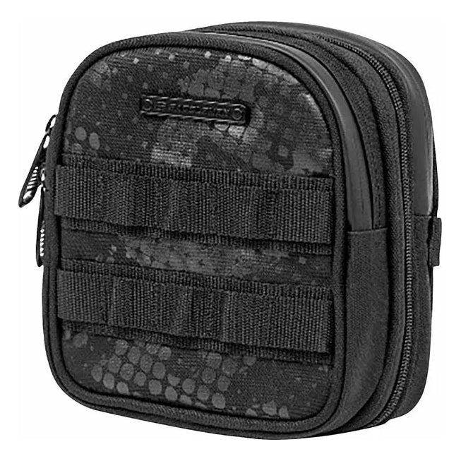 Saddlemen Fundamentals Sissy Bar Bag Black – motorcycle sissy-bar bag – front view