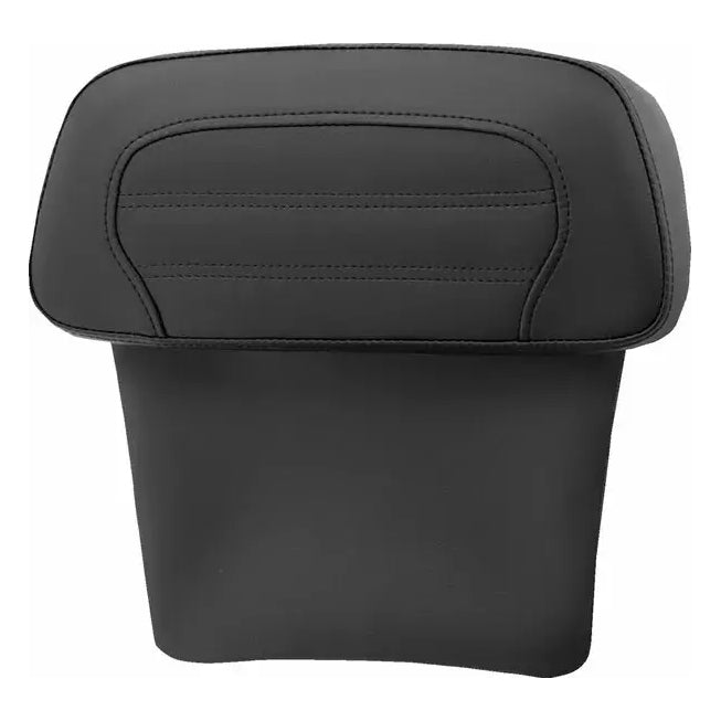 Saddlemen Roll & Pleat Chopped Tour Pak Backrest Pads Black – motorcycle top-box backrest pad – front view