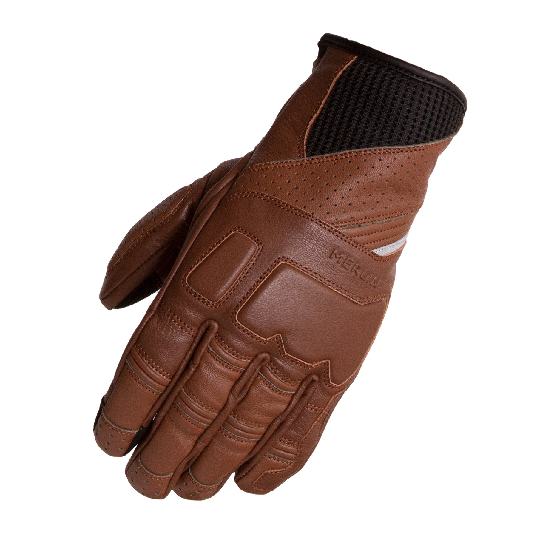 Merlin Salado Explorer Leather Gloves Brown FREE UK Delivery, FREE 365 Day Returns | Moto Central
