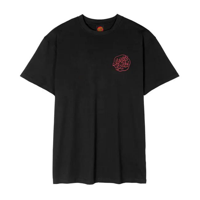 Santa Cruz Fever Dream Mono Dot T-Shirt Black - FREE UK Shipping, FREE 365 Day Returns | Moto Central