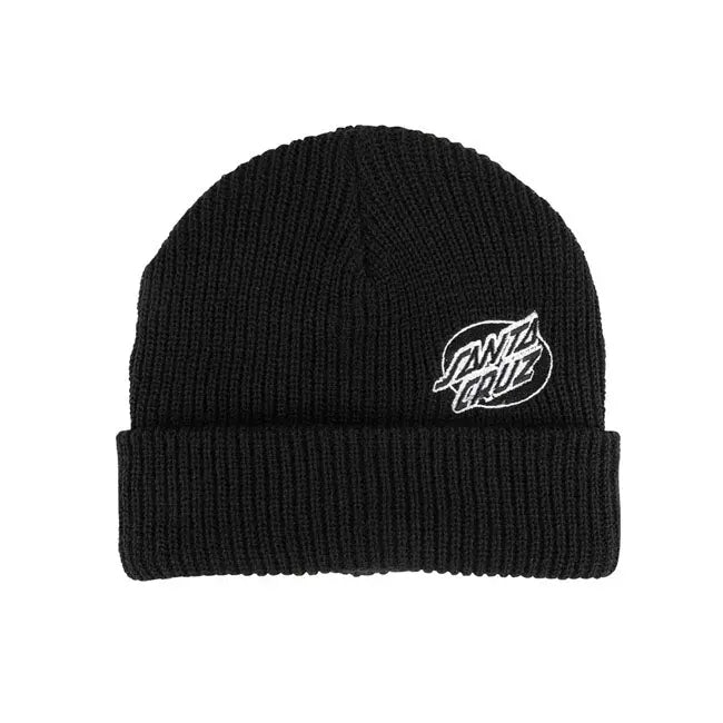 Santa Cruz Mono Lined Oval Dot Beanie - FREE UK Shipping, FREE 365 Day Returns | Moto Central