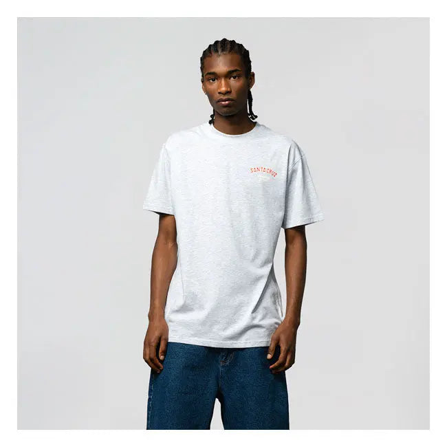 Santa Cruz Screaming Foam Hand T-Shirt Athletic Heather - FREE UK Shipping, FREE 365 Day Returns | Moto Central