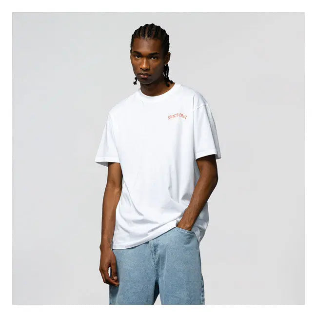 Santa Cruz Screaming Foam Hand T-Shirt White - FREE UK Shipping, FREE 365 Day Returns | Moto Central