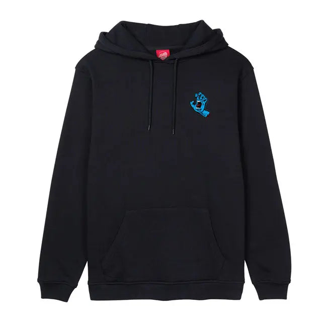 Santa Cruz Screaming Hand Chest Hoodie Black - FREE UK Shipping, FREE 365 Day Returns | Moto Central